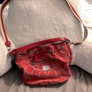 Red Coach Handbag